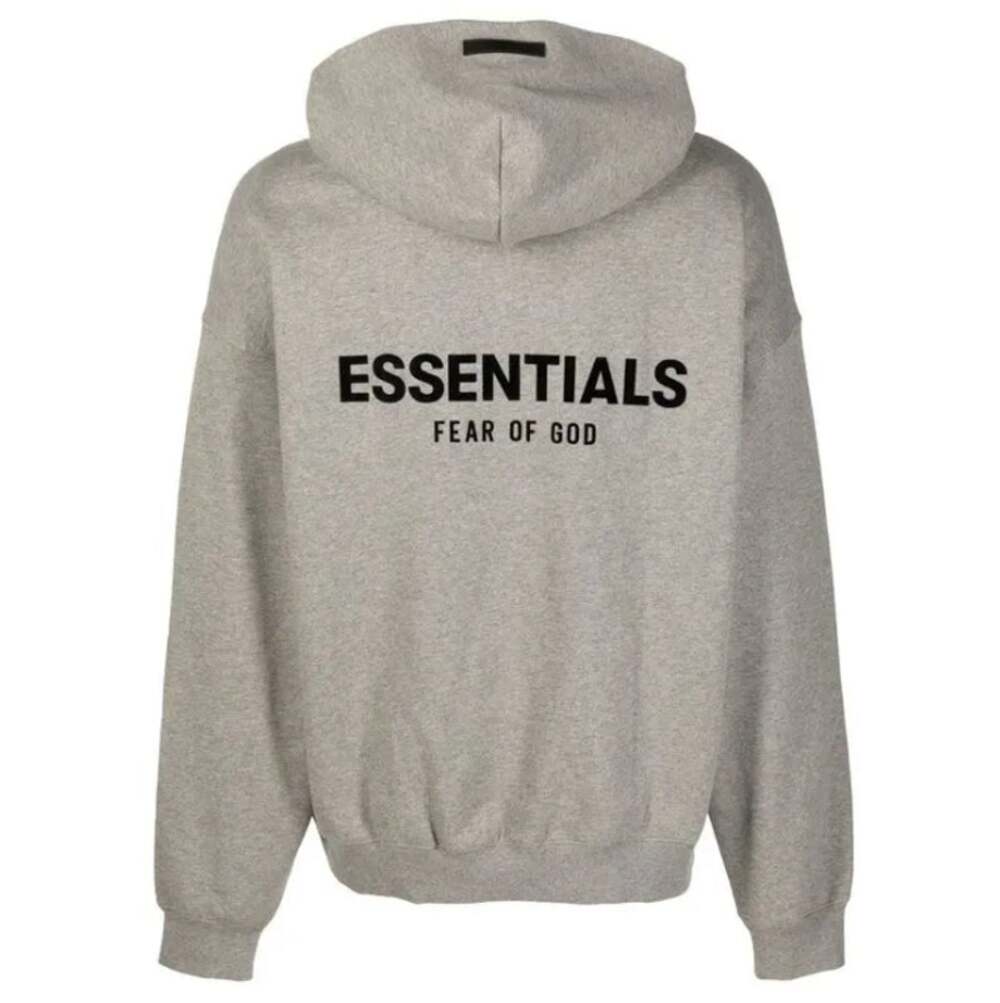 Fear of God Dark Oatmeal Logo Pullover Hoodie Size M